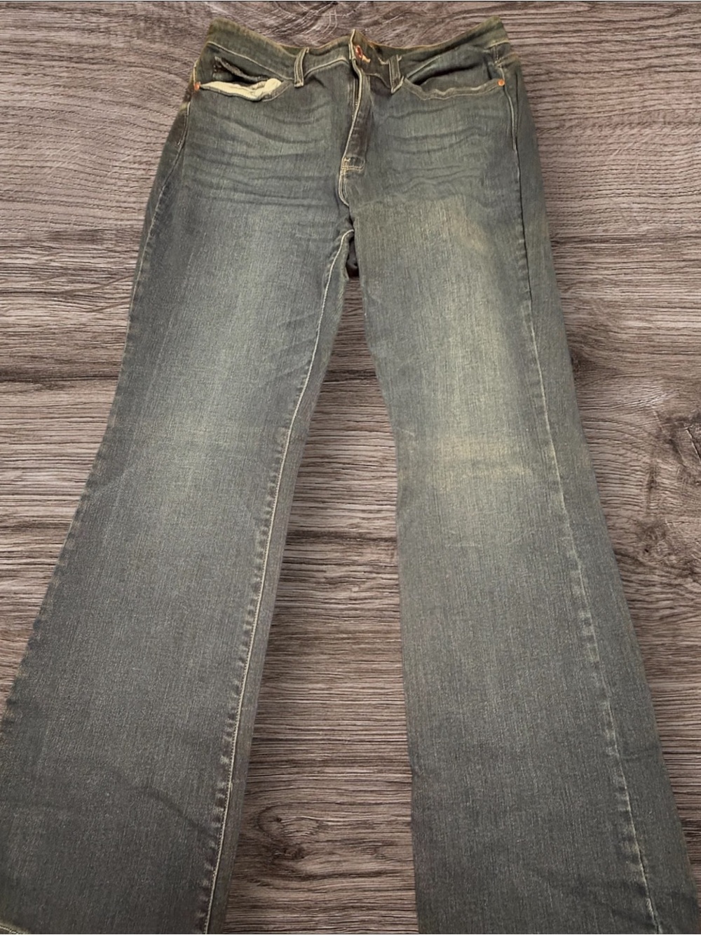 Judy Blue Bootcut Jeans 18W Medium Wash Frayed Hem Stretch Denim Plus Size